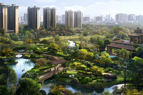 现代商业住宅小区景观效果图与摄影图下载指南